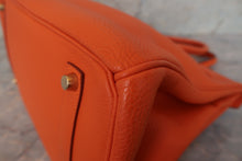 画像をギャラリービューアに読み込む, HERMES/エルメス バーキン35 トゴ オレンジ □E刻印 ハンドバッグ 800010047
