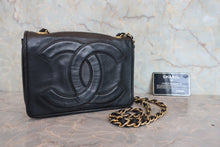 画像をギャラリービューアに読み込む, CHANEL/シャネル ココマークチェーンショルダーバッグ ラムスキン ブラック/ゴールド金具 ショルダーバッグ 800070171