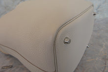 Load image into Gallery viewer, HERMES PICOTIN LOCK MM Clemence leather Craie C Engraving Hand bag 700030278