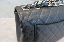 Load image into Gallery viewer, CHANEL Medium Matelasse single flap double chain shoulder bag Caviar skin Black/Silver hadware Shoulder bag 800020197