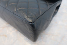 Load image into Gallery viewer, CHANEL Medium Matelasse single flap double chain shoulder bag Caviar skin Black/Silver hadware Shoulder bag 800020197