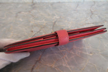 Load image into Gallery viewer, HERMES  Bearn Soufflet Chevre myzore goatskim Rose azalee A Engraving Wallet 700020122