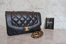 將圖片載入圖庫檢視器 CHANEL/シャネル ダイアナマトラッセチェーンショルダーバッグ ラムスキン ブラック/ゴールド金具 ショルダーバッグ 800080080
