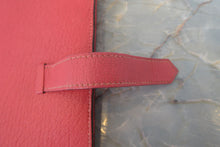 Load image into Gallery viewer, HERMES  Bearn Soufflet Chevre myzore goatskim Rose azalee A Engraving Wallet 700020122