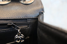 Load image into Gallery viewer, CHANEL Medium Matelasse single flap double chain shoulder bag Caviar skin Black/Silver hadware Shoulder bag 800020197