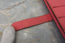 Load image into Gallery viewer, HERMES  Bearn Soufflet Chevre myzore goatskim Rose azalee A Engraving Wallet 700020122