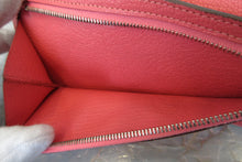 Load image into Gallery viewer, HERMES  Bearn Soufflet Chevre myzore goatskim Rose azalee A Engraving Wallet 700020122