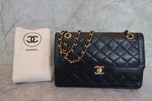 画像をギャラリービューアに読み込む, CHANEL/シャネル パリ限定マトラッセダブルフラップチェーンショルダーバッグ ラムスキン ブラック/ゴールド金具 ショルダーバッグ 800010017