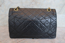 画像をギャラリービューアに読み込む, CHANEL/シャネル パリ限定マトラッセダブルフラップチェーンショルダーバッグ ラムスキン ブラック/ゴールド金具 ショルダーバッグ 800010017