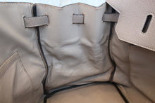 Load image into Gallery viewer, HERMES BIRKIN 40 Clemence leather Gris tourterelle/Matte silver hadware □E Engraving Hand bag 700030026
