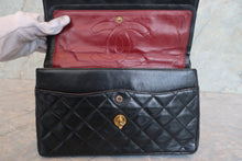 画像をギャラリービューアに読み込む, CHANEL/シャネル パリ限定マトラッセダブルフラップチェーンショルダーバッグ ラムスキン ブラック/ゴールド金具 ショルダーバッグ 800010017