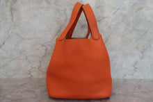 画像をギャラリービューアに読み込む, HERMES/エルメス ピコタンロックMM トリヨンクレマンス オレンジ ハンドバッグ 700080065