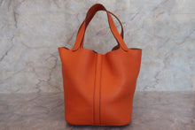 画像をギャラリービューアに読み込む, HERMES/エルメス ピコタンロックMM トリヨンクレマンス オレンジ ハンドバッグ 700080065