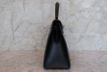 將圖片載入圖庫檢視器 HERMES/エルメス ケリー28 ボックスカーフ ブラック 〇Z刻印 ショルダーバッグ 700090115