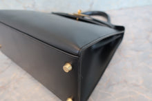 將圖片載入圖庫檢視器 HERMES/エルメス ケリー28 ボックスカーフ ブラック 〇Z刻印 ショルダーバッグ 700090115