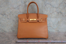 画像をギャラリービューアに読み込む, HERMES/エルメス バーキン30 ヴァッシュ ナチュラル □B刻印 ハンドバッグ 800080061