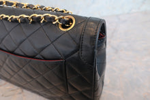 画像をギャラリービューアに読み込む, CHANEL/シャネル パリ限定マトラッセダブルフラップチェーンショルダーバッグ ラムスキン ブラック/ゴールド金具 ショルダーバッグ 800010035