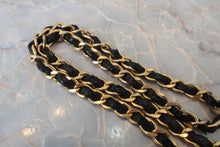 將圖片載入圖庫檢視器 CHANEL/シャネル マトラッセフリンジチェーンショルダーバッグ ラムスキン ブラック/ゴールド金具ショルダーバッグ 800030140