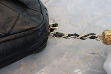 將圖片載入圖庫檢視器 CHANEL/シャネル マトラッセフリンジチェーンショルダーバッグ ラムスキン ブラック/ゴールド金具ショルダーバッグ 800030140