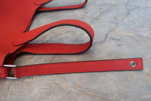 Load image into Gallery viewer, HERMES PICOTIN LOCK PM Clemence leather Rouge de Coeur Y Engraving Hand bag 700080114