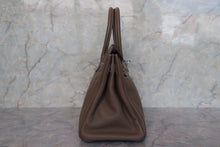 Load image into Gallery viewer, HERMES BIRKIN 30 Clemence leather Etoupe gray □M Engraving Hand bag 700120066