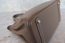 Load image into Gallery viewer, HERMES BIRKIN 30 Clemence leather Etoupe gray □M Engraving Hand bag 700120066
