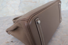 Load image into Gallery viewer, HERMES BIRKIN 30 Clemence leather Etoupe gray □M Engraving Hand bag 700120066
