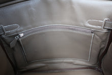 Load image into Gallery viewer, HERMES BIRKIN 30 Clemence leather Etoupe gray □M Engraving Hand bag 700120066