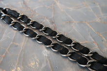 Load image into Gallery viewer, CHANEL Matelasse chain shoulder bag Lambskin Black/Silver hadware Shoulder bag 800030203