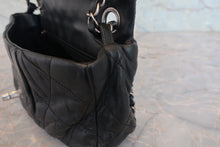 Load image into Gallery viewer, CHANEL Matelasse chain shoulder bag Lambskin Black/Silver hadware Shoulder bag 800030203
