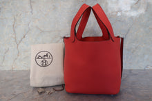 Load image into Gallery viewer, HERMES PICOTIN LOCK PM Clemence leather Rouge pivoine □R Engraving Hand bag 700110169
