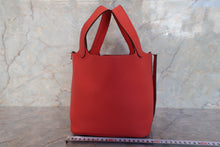 Load image into Gallery viewer, HERMES PICOTIN LOCK PM Clemence leather Rouge pivoine □R Engraving Hand bag 700110169