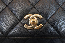 画像をギャラリービューアに読み込む, CHANEL/シャネル マトラッセ台形ハンドバッグ キャビアスキン ブラック/ゴールド金具 ハンドバッグ 800010063