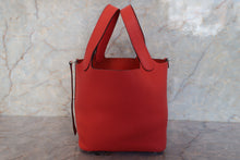 Load image into Gallery viewer, HERMES PICOTIN LOCK PM Clemence leather Rouge pivoine □R Engraving Hand bag 700110169