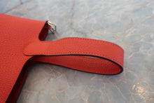Load image into Gallery viewer, HERMES PICOTIN LOCK PM Clemence leather Rouge pivoine □R Engraving Hand bag 700110169