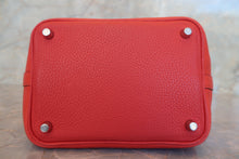 Load image into Gallery viewer, HERMES PICOTIN LOCK PM Clemence leather Rouge pivoine □R Engraving Hand bag 700110169
