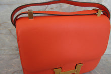 Load image into Gallery viewer, HERMES CONSTANCE3 24 Evercolor leather Orange poppy A Engraving Shoulder bag 700060084