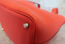 Load image into Gallery viewer, HERMES PICOTIN LOCK PM Clemence leather Rouge pivoine □R Engraving Hand bag 700110169