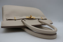 Load image into Gallery viewer, HERMES BIRKIN 30 Epsom leather Craie T Engraving Hand bag 800100002