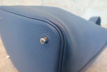 Load image into Gallery viewer, HERMES PICOTIN LOCK MM Clemence leather Blue thalassa X Engraving Hand bag 700120035