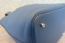 Load image into Gallery viewer, HERMES PICOTIN LOCK MM Clemence leather Blue thalassa X Engraving Hand bag 700120035