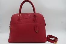 Load image into Gallery viewer, HERMES BOLIDE 35 Clemence leather Rouge vif ○Y Engraving Shoulder bag 800090246