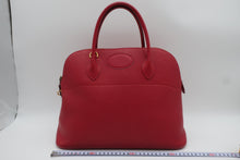 Load image into Gallery viewer, HERMES BOLIDE 35 Clemence leather Rouge vif ○Y Engraving Shoulder bag 800090246