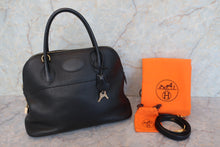 将图片加载到图库查看器,HERMES/BOLIDE 31 Clemence leather Black □J刻印 Shoulder bag 700100145