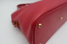 Load image into Gallery viewer, HERMES BOLIDE 35 Clemence leather Rouge vif ○Y Engraving Shoulder bag 800090246