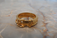 將圖片載入圖庫檢視器 HERMES/エルメス サンチュールリング 金メッキ ゴールド リング 300010088