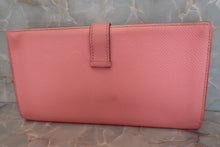 Load image into Gallery viewer, HERMES  Bearn Soufflet Epsom leather Rose confetti T Engraving Wallet 700060153