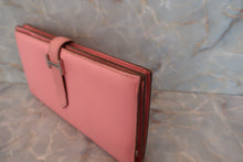 Load image into Gallery viewer, HERMES  Bearn Soufflet Epsom leather Rose confetti T Engraving Wallet 700060153