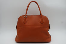 将图片加载到图库查看器,HERMES BOLIDE 31 Clemence leather Orange □J刻印 Shoulder bag 800090161