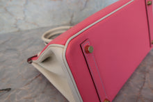 将图片加载到图库查看器,HERMES BIRKIN 30 Personal order Epsom leather Rose azalee/Craie/Matte gold hardware A刻印 Hand bag 700100192